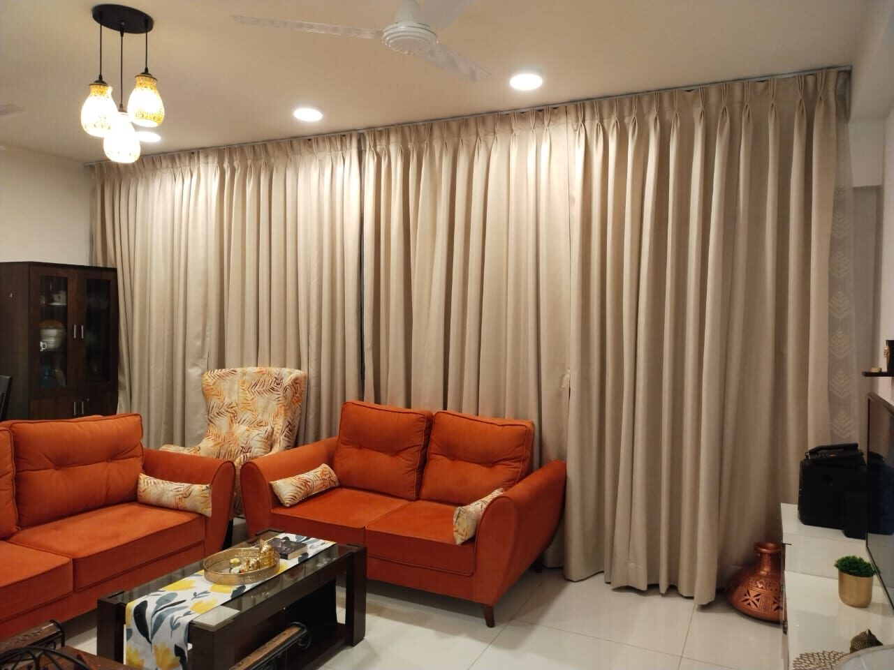 Curtains and wallpaper, chosen with you, not just sold to